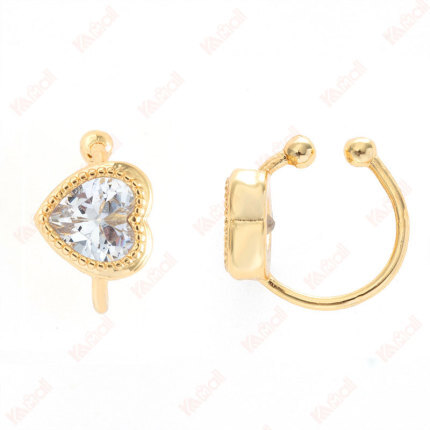 gold plated star clip earrings